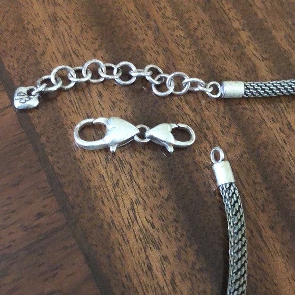 Vintage Retired Brighton Large Mesh Link  Add A Charm  Necklace - Picture 11 of 14